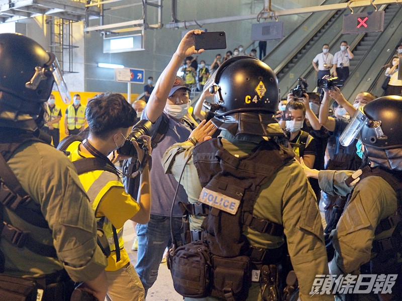 721事件一周年,有市民昨日在元朗聚集。資料圖片