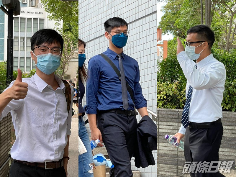 由左至右:區倬希、謝煒洛及胡耀生。凌子淇攝