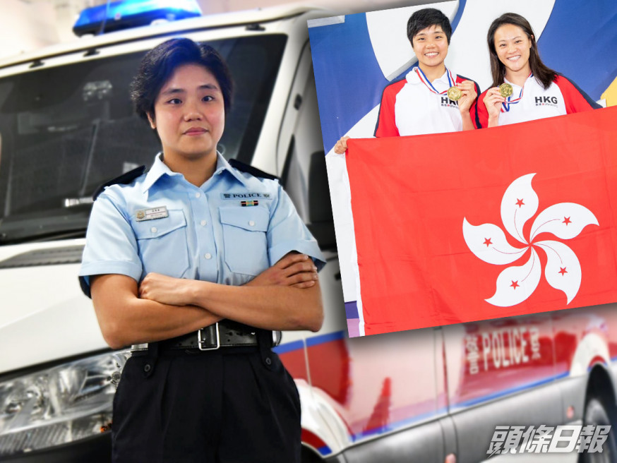 吳翠華凌晨在觀塘碼頭協助拯救墮海女子,她曾在全國拯溺賽奪冠。