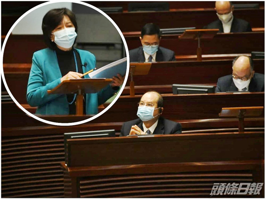 蔣麗芸(小圖)不滿港府在疫情控制上拖拖拉拉。