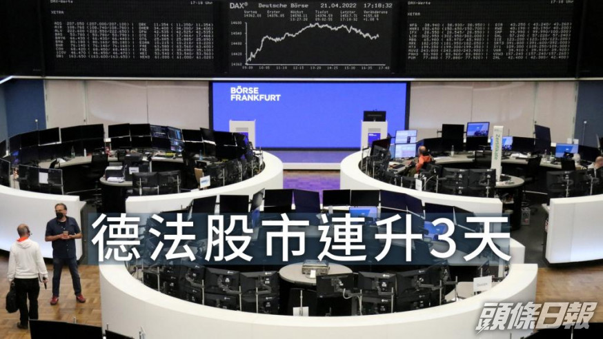 歐洲主要股市高收。REUTERS