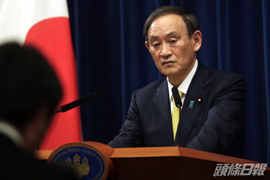 日本首相菅義偉。AP資料圖片