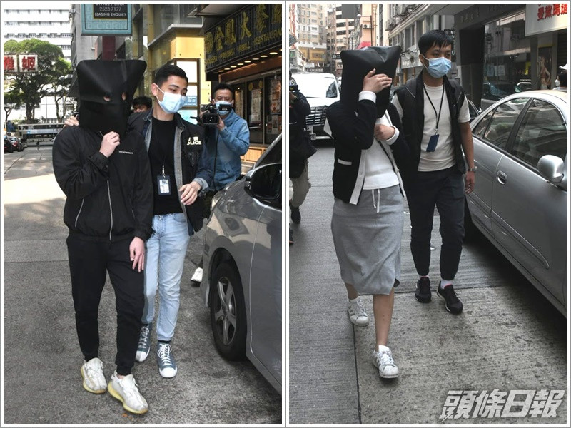 一男一女被警方拘捕。梁國峰攝