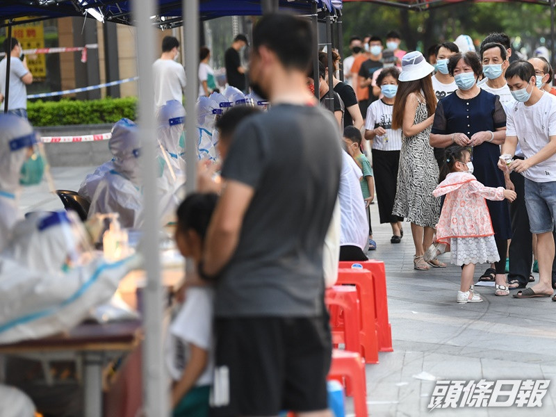 廣州高風險地區開展多輪全員核酸檢測。新華社