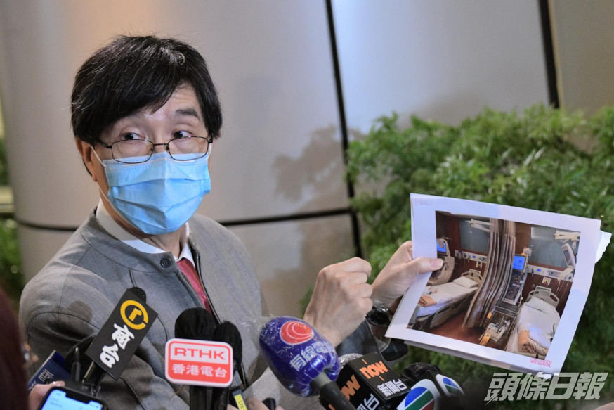 袁國勇指養和醫院確診洗腎病人曾脫口罩食三文治,病毒經空氣傳染鄰婦。