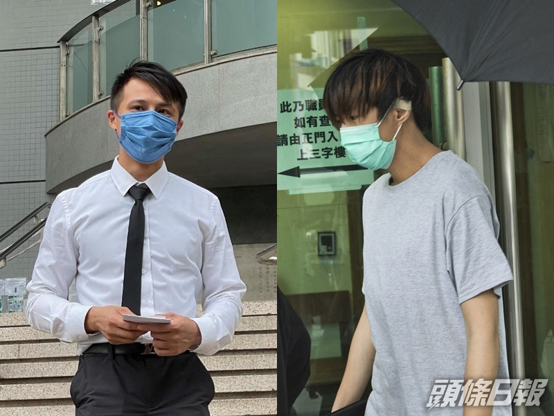 被告黃勝仁(左)及李汶錡(右)。