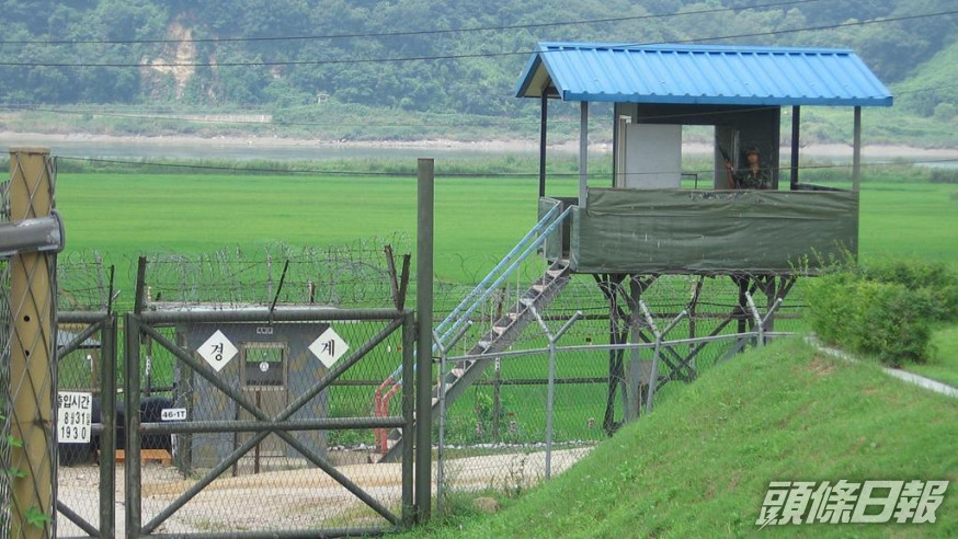 其中一個南北韓非軍事區的檢查站。網圖
