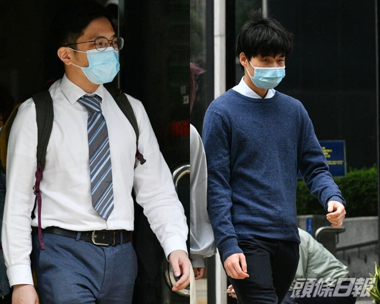 被告陳金國(左);被告李振文(右)。
