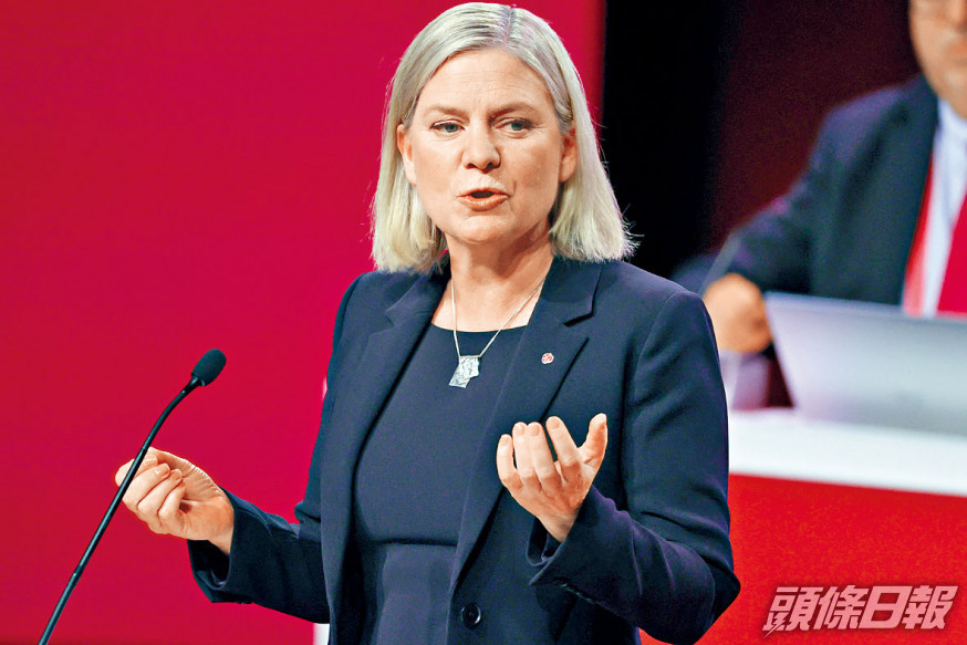 瑞典女首相當選七小時下台