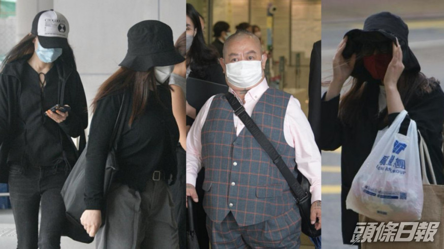 被告由左至右:元秋香及李亦晴、胡炳雄及張明芳