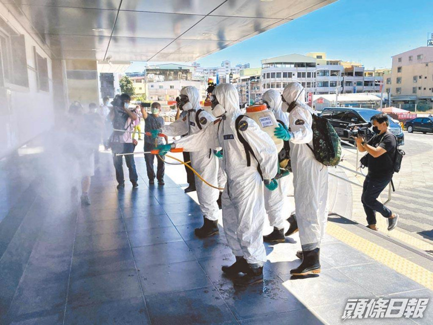 台灣疫情持續爆發。網上圖片