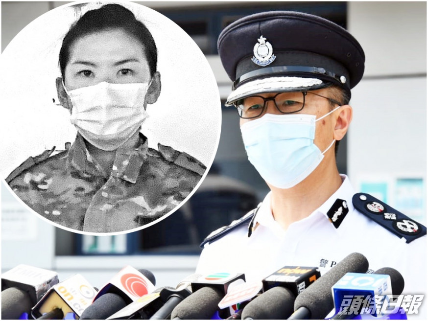 蕭澤頤指警隊上下對事件感到非常痛心。(小圖為林婉儀)