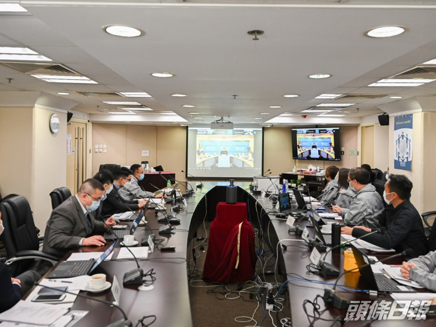 衛生防護中心等部門參與世衛的演習。政府新聞處圖片