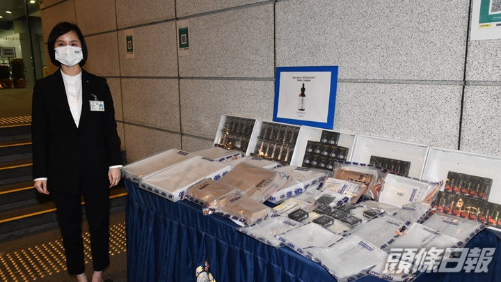 警方檢獲市值22萬含THC產品,7人被拘捕。