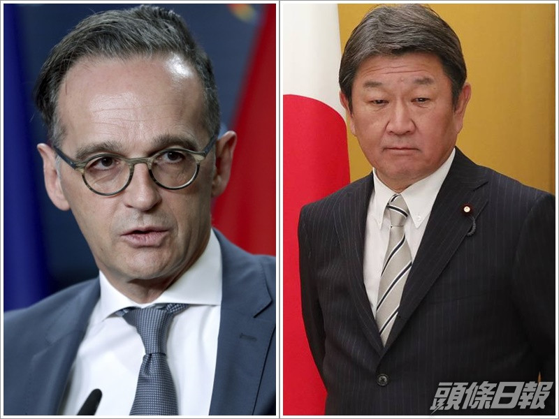 日本及德國外相定4月中進行「2 + 2 」對話。AP資料圖片
