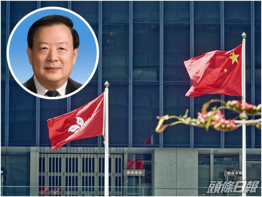 夏寶龍(小圖)在深圳聽取香港各界對愛國者治港意見。資料圖片