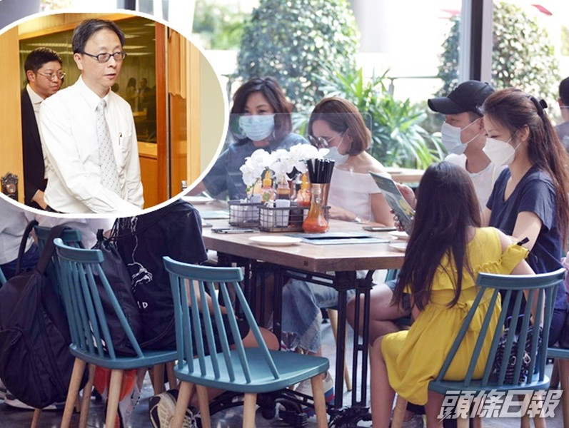 何栢良(小圖)提醒市民「執生」,盡量減少堂食,多叫外賣。資料圖片