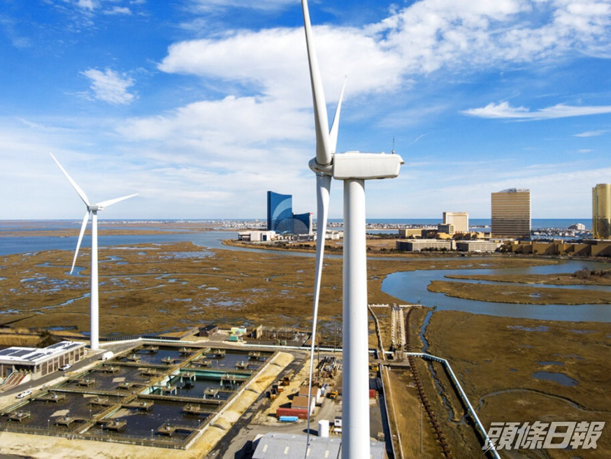 美國宣布將建立7個離岸風力發電場。AP料圖片