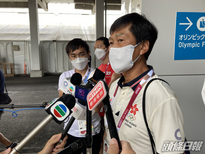 楊德強希望外界專心支持運動員。 記者梁柏琛東京直擊