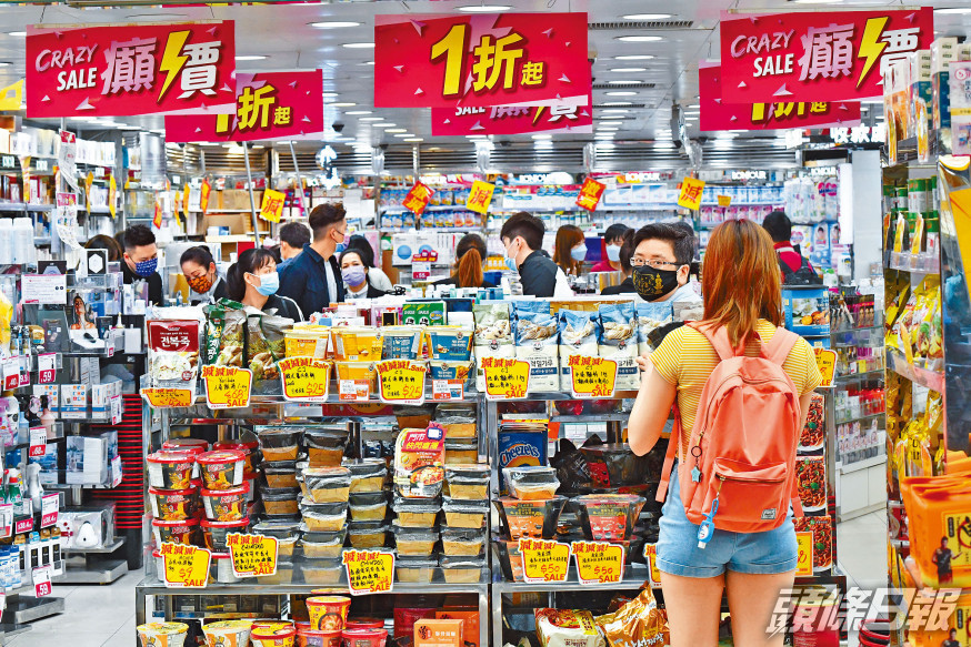 羅兵咸預測今年本港零售總額增長10%,較年初估計升15%有所下降。