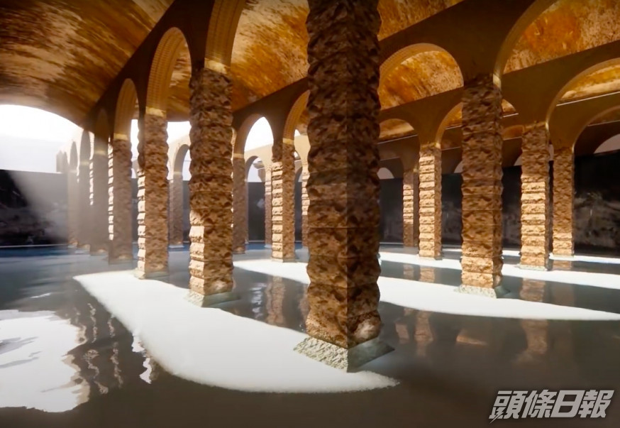 3D動畫呈現配水庫內部。 OOA 東西建築影片截圖。
