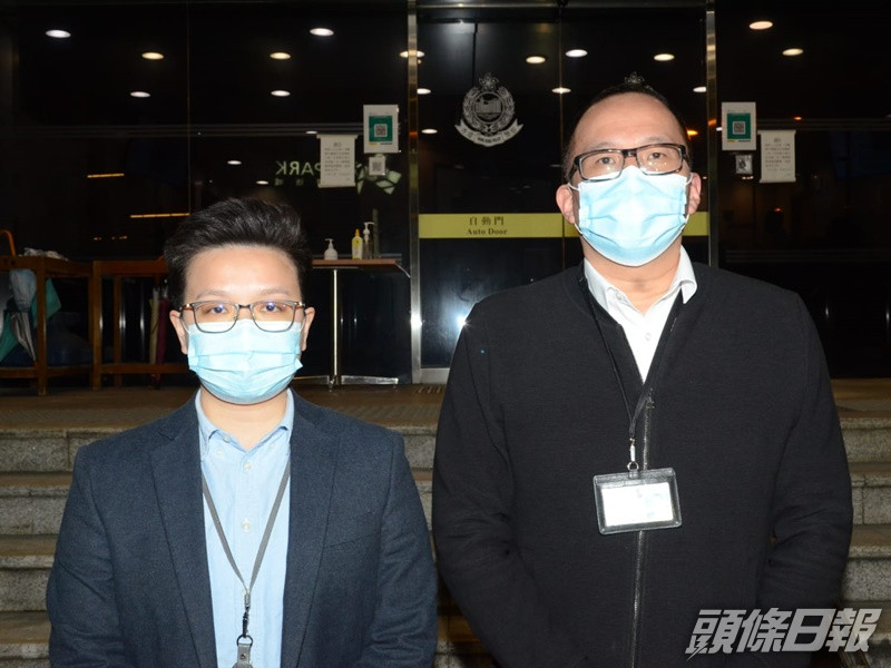 荃灣警區助理指揮官(刑事)吳德南。(右)