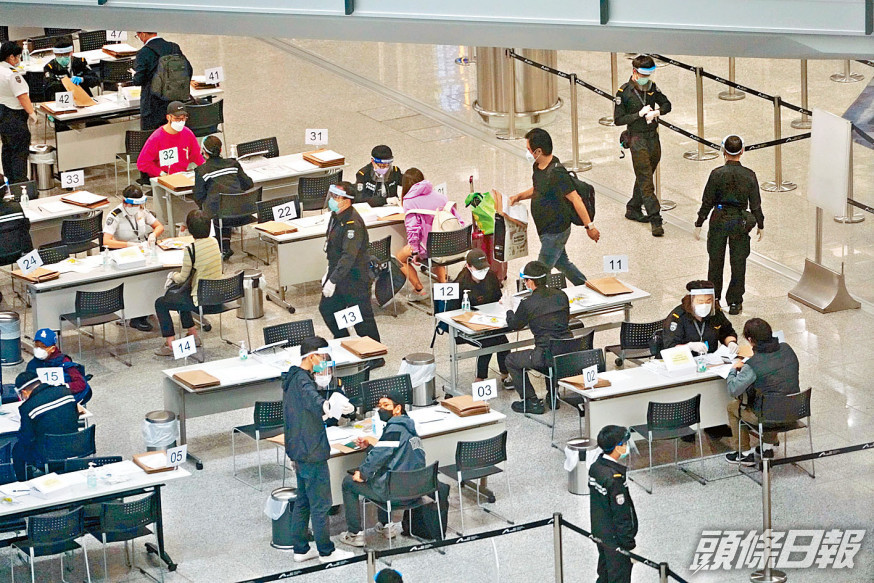 在新冠肺炎疫情下,本港外防的檢疫工夫很認真。