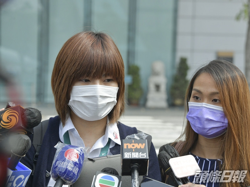 國泰空中服務員工會主席王思敏(左)。資料圖片