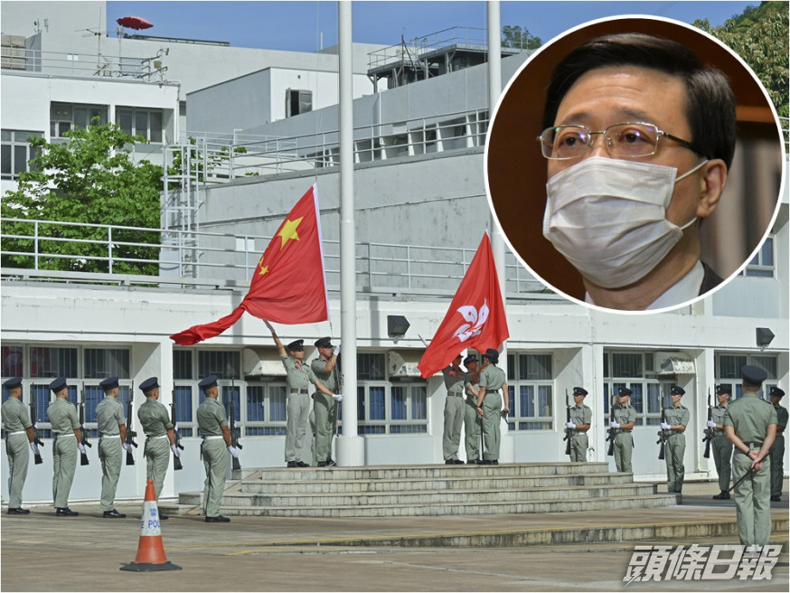 李家超指加入中式步操可彰顯國家情懷。資料圖片