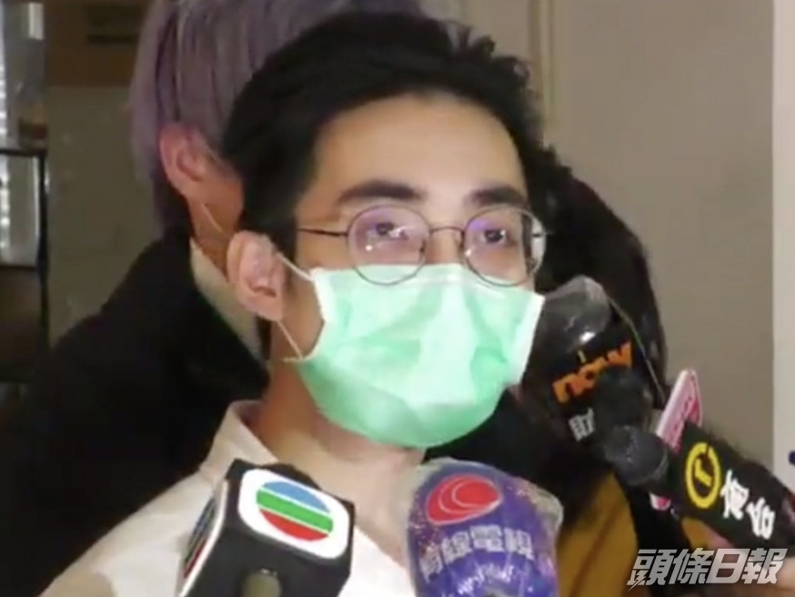 「桔梗」負責人王鴻軒。高登討論區網上直播截圖