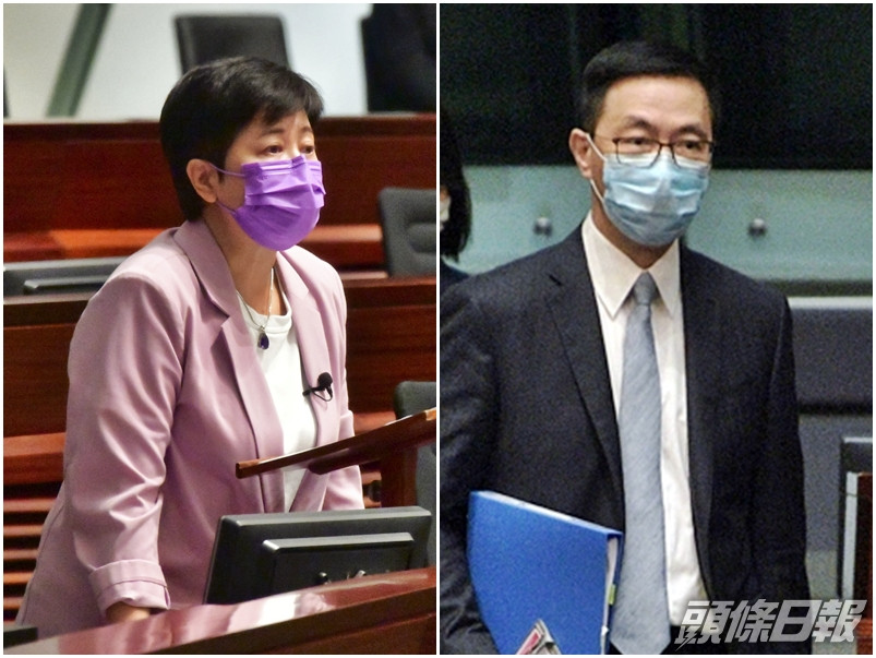 楊潤雄(右)表示,教師絕不應借「學術自由」或「多角度思考」為名目,散播不正確的價值觀或違法意識。