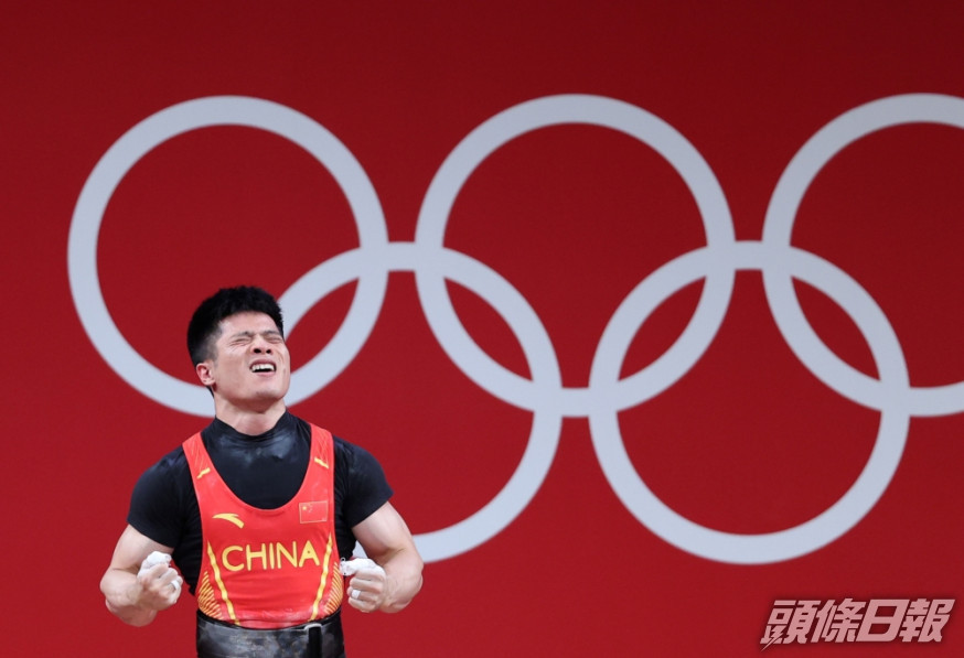 李發彬成功贏得今屆奧運中國舉重隊第二金。新華社