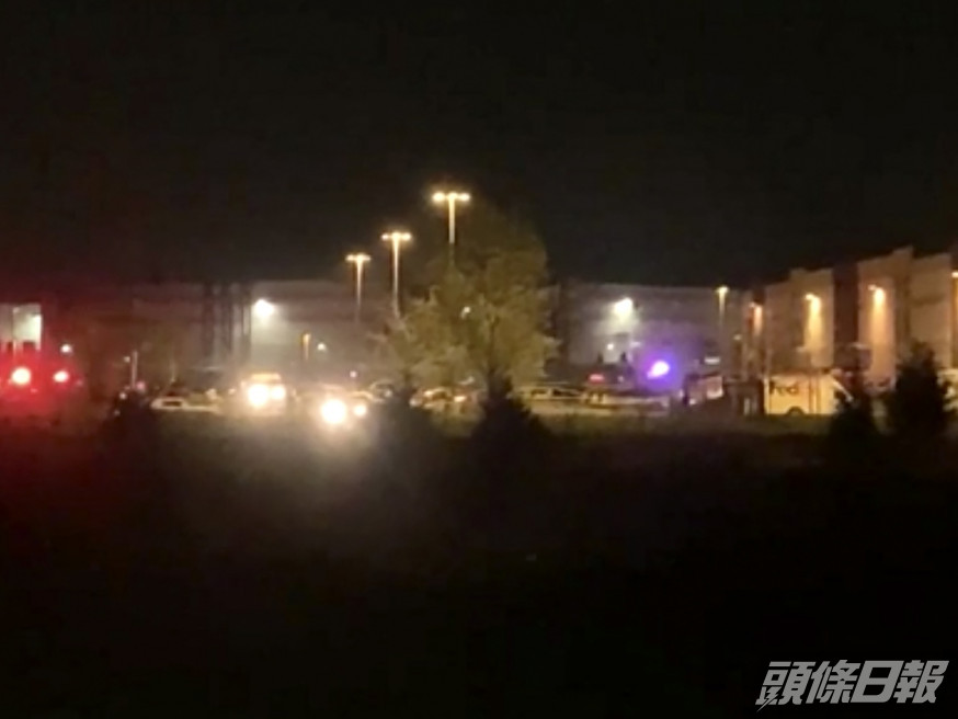 美國印第安納州FedEx包裹中心槍擊案至少8死 。AP圖片