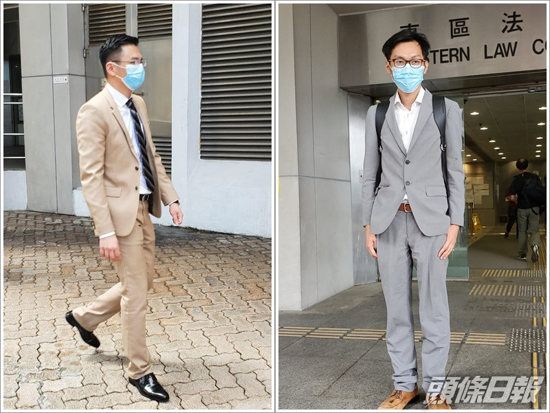 被告林栢榮(左),及事主袁海文(右)。陳子豪攝