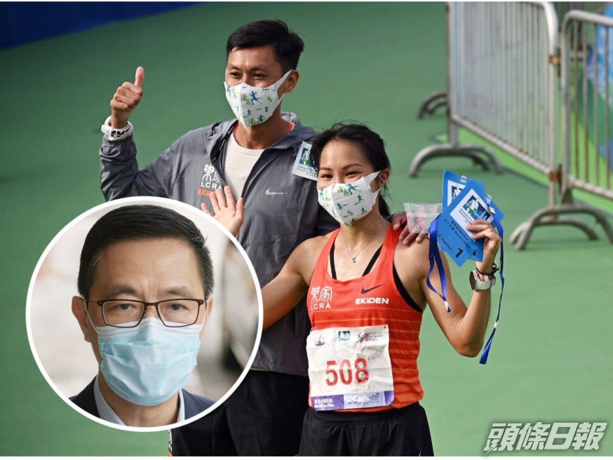 楊潤雄恭賀姚潔貞再一次取得佳績。