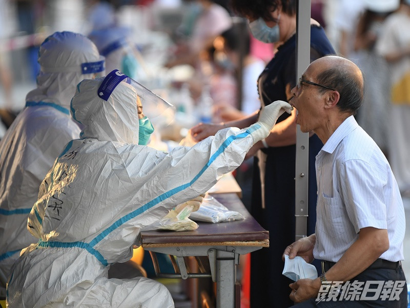廣州高風險地區開展多輪全員核酸檢測。新華社