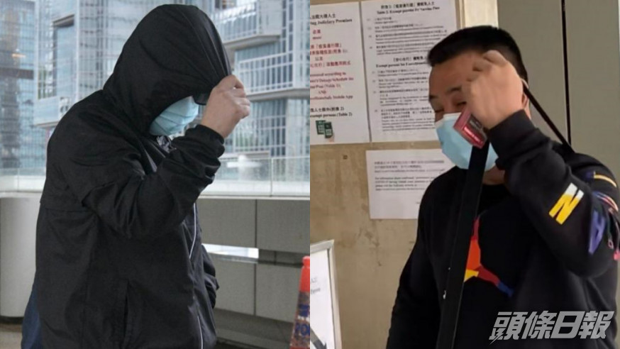 被告黎芷珊(左)及陳暹德(右)。