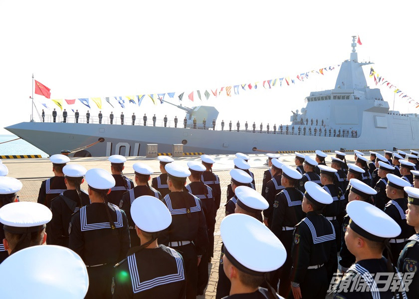 解放軍第二艘055型驅逐艦被命名為「拉薩艦」。新華社