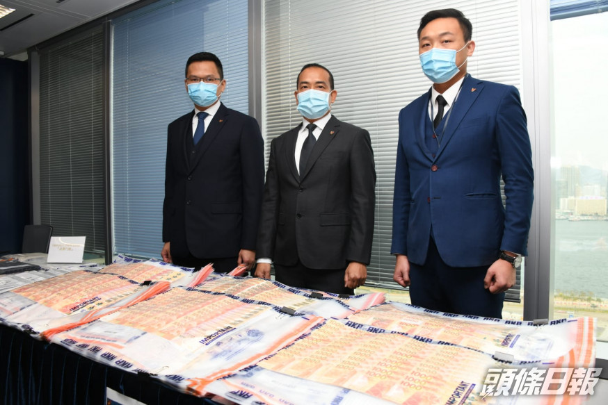 警方交代破案經過。楊偉亨攝