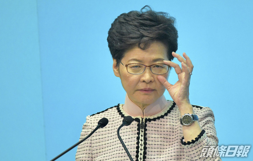 林鄭月娥民望評分為27.5分。資料圖片