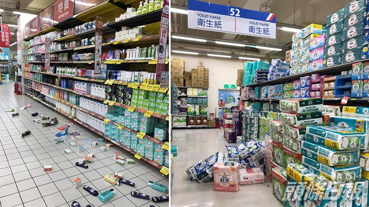商店的貨品散落一地。(網上圖片)