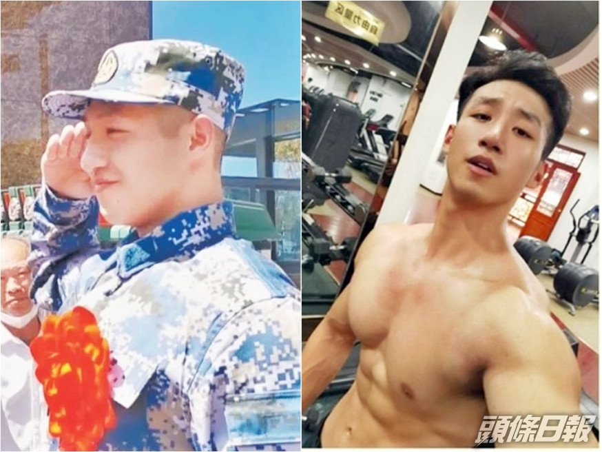 劉長江棄高年薪參軍獲讚。網圖