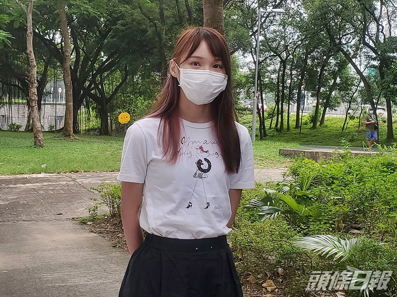 前香港眾志成員周庭因前年「6.21」包圍警總案,被判入獄10個月。資料圖片