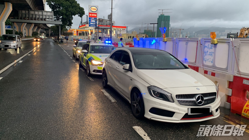 涉案私家車。警方圖片