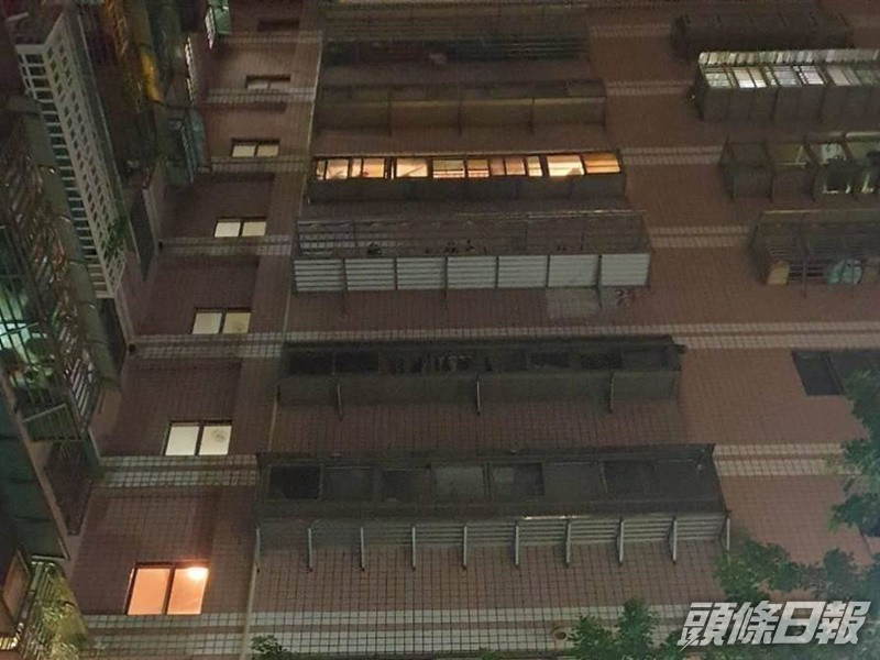 現場是中壢區某大樓。中時