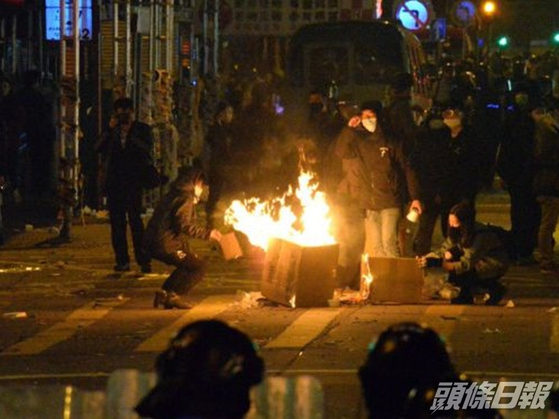 2016年旺角騷亂多人被捕。資料圖片