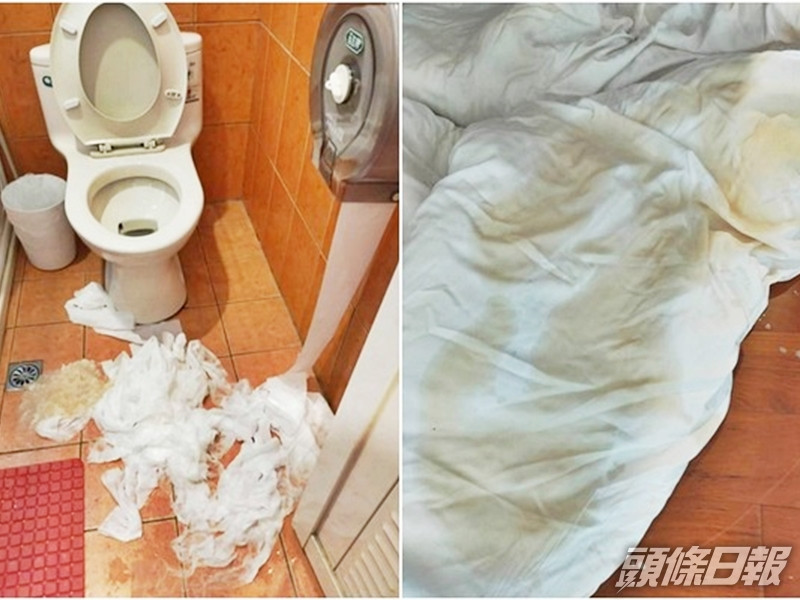 民宿內變得一片狼藉。網圖