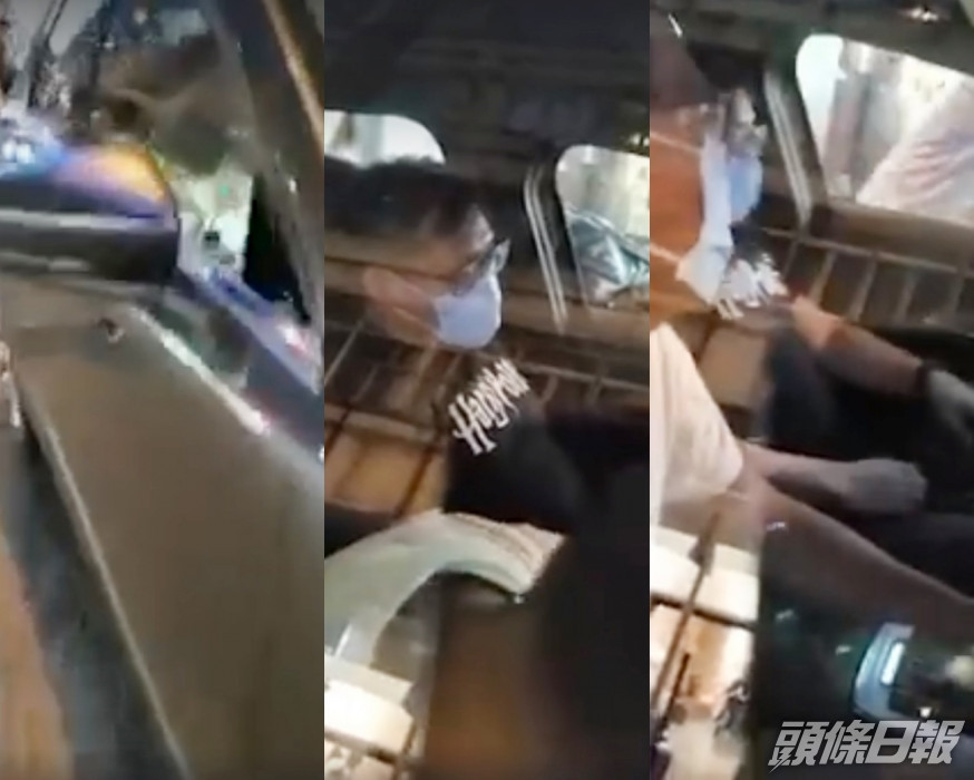 許智峯向跟蹤人士對質時,稱對方拒絕披露身分。許智峯 Facebook 影片截圖