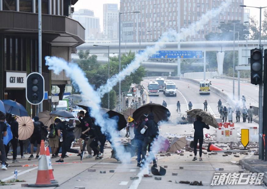 去年理大發生激烈衝突事件。資料圖片