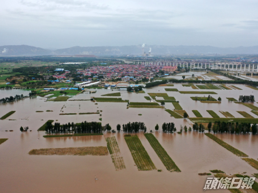 山西洪水已導致175萬人受災。 （新華社）